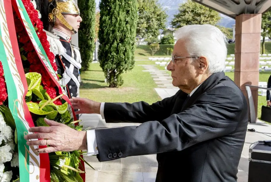 Vajont, il Presidente Mattarella alla diga nel 60° anniversario della tragedia