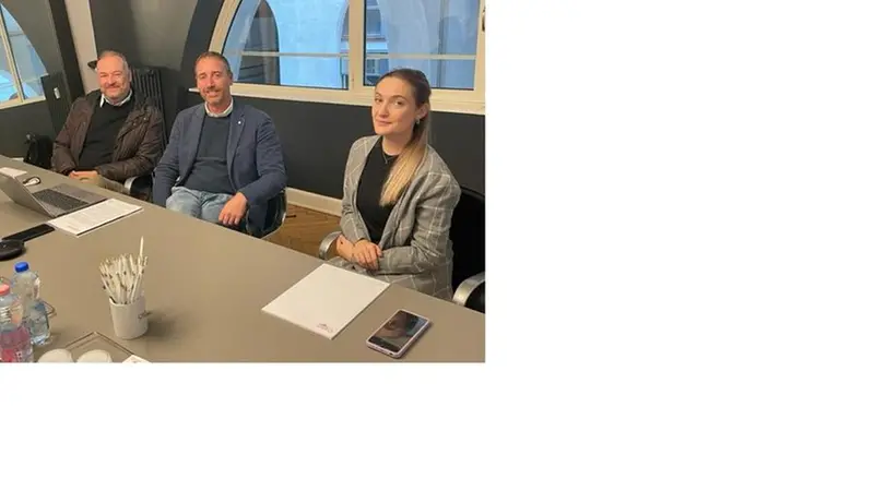 Da sinistra il prof Faglia, Bastoni e Giacobboni - © www.giornaledibrescia.it