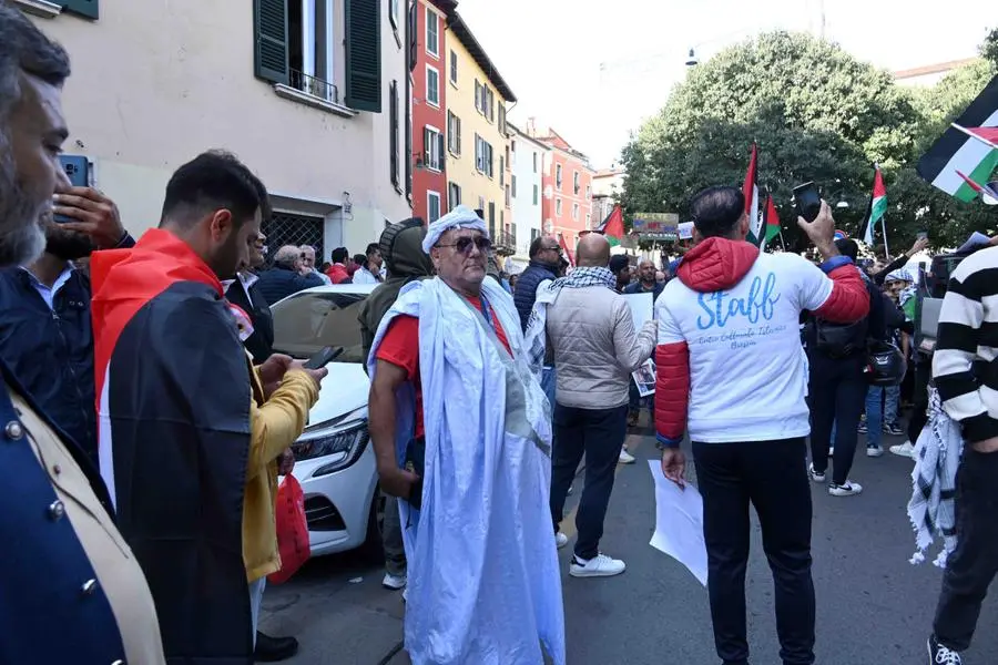 La manifestazione pro-Palestina in centro città