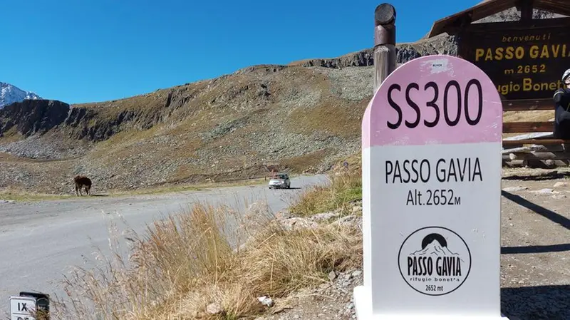 Passo Gavia segna il confine tra Valcamonica e Valtellina
