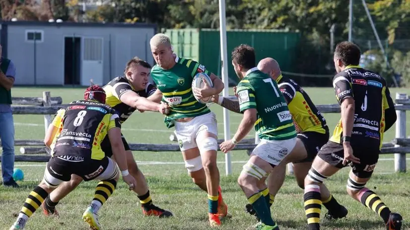 Una fase del match che ha visto Biella battere Calvisano - Foto Antonio Mantovan