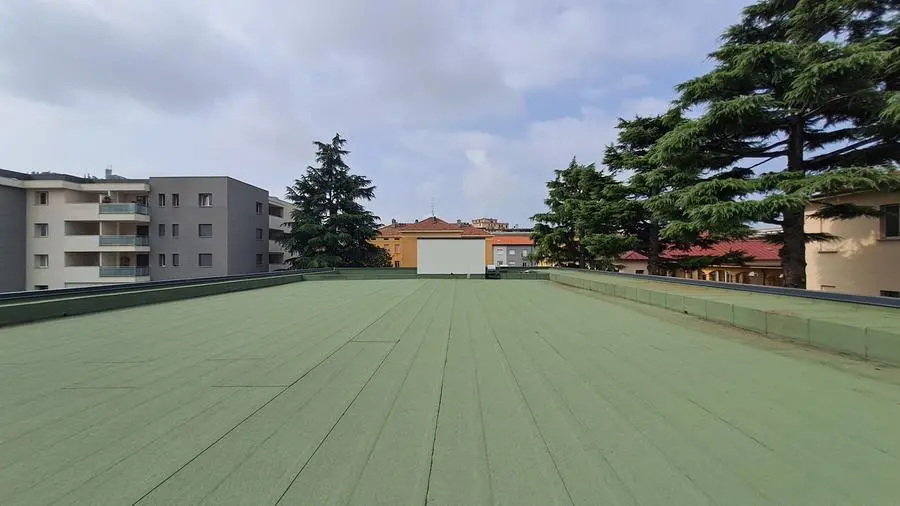 Come sarà il tetto verde della palestra del Calini
