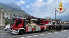 Il cordoglio dei Vigili del Fuoco - © www.giornaledibrescia.it