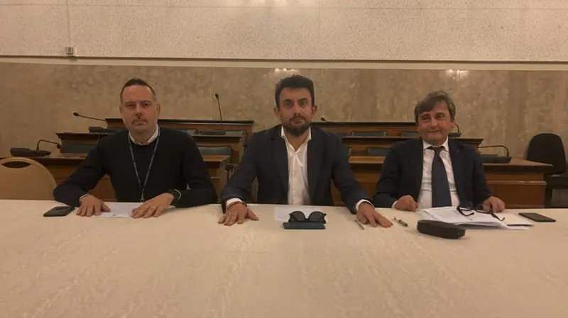 Da sinistra Alessandro Castellini, Filippo Ferrari e Giovan Maria Mazzoli