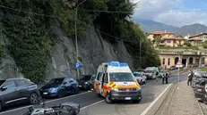 La moto del 47enne di Cimbergo coinvolto nell'incidente a Como