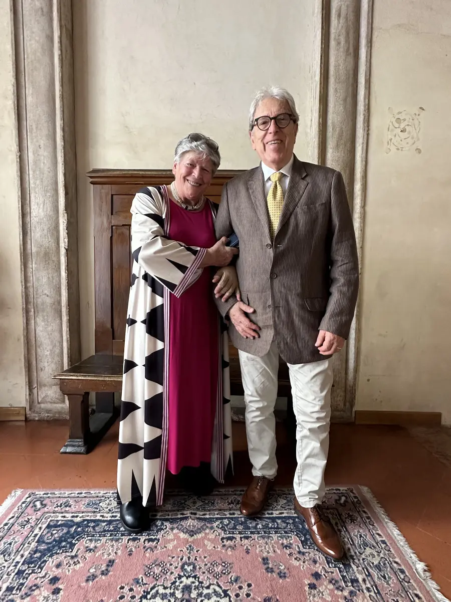 Mauro Puccini con la moglie Alba da sempre insieme nella vita e nel lavoro