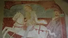 San Giorgio, uno dei dipinti quattrocenteschi superstiti - © www.giornaledibrescia.it