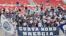 I tifosi del Brescia in trasferta - Foto New Reporter © www.giornaledibrescia.it