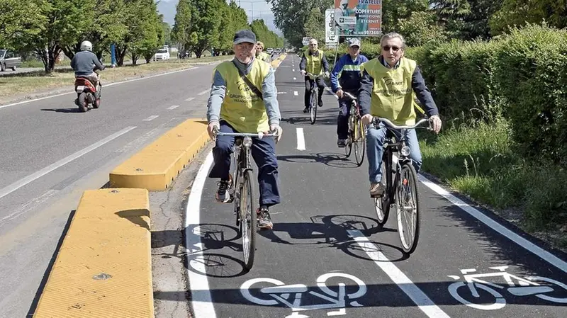 Una pista ciclabile - Foto d'archivio © www.giornaledibrescia.it