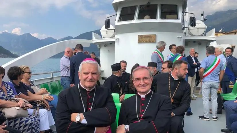 I Vescovi di Brescia e Bergamo sul Lago d'Iseo