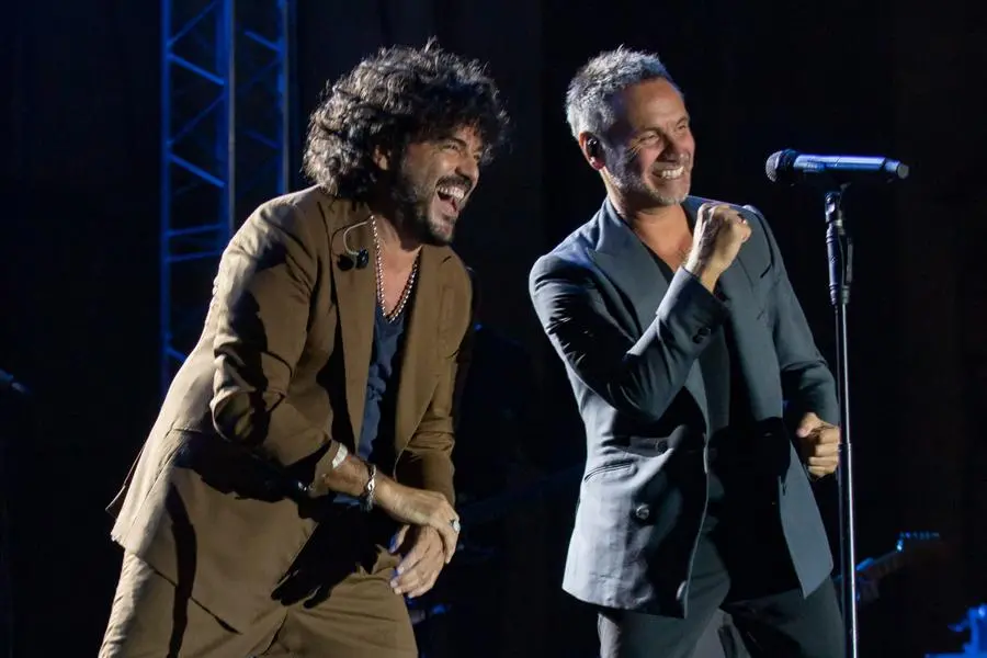 Francesco Renga e Nek in concerto in piazza Loggia