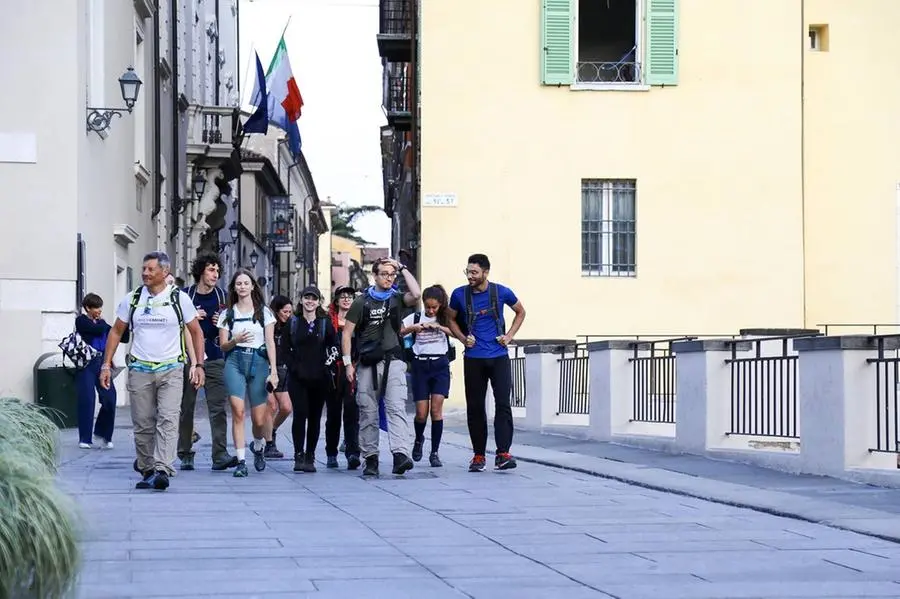 I partecipanti a Step by Step nel centro di Brescia
