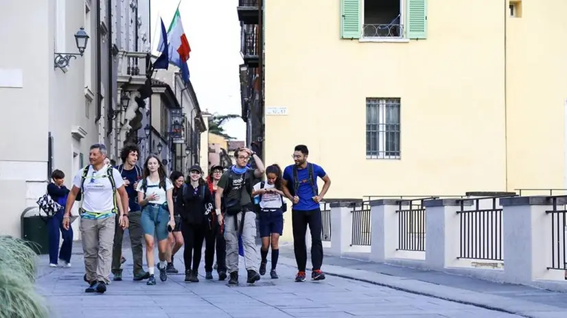 I partecipanti a Step by Step nel centro di Brescia