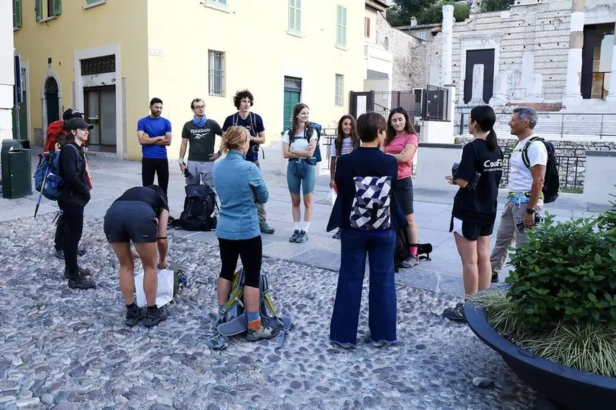 I partecipanti a Step by Step nel centro di Brescia