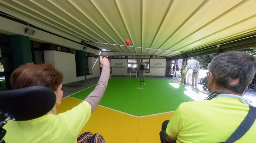 Il nuovo campo da bocce della Nikolajewka