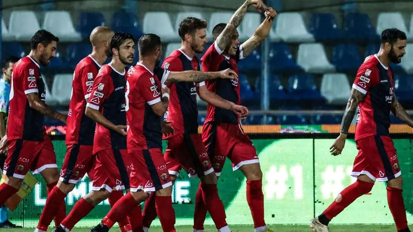 Il Lumezzane contro il Fiorenzuola - © www.giornaledibrescia.it