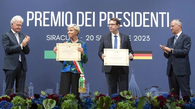 Ha ritirato il premio la sindaca di Brescia, Laura Castelletti