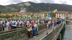 La sfilata degli alpini di Brescia e Bergamo