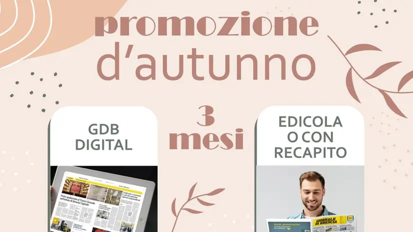 La promozione d'autunno è disponibile fino al 1° ottobre