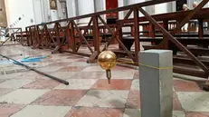L'esperimento del pendolo di Foucault in cattedrale a Brescia © www.giornaledibrescia.it