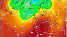 La tendenza proposta dai modelli matematici per i primi giorni di ottobre mostra un'alta pressione di stampo estivo, fonte www.wetterzentrale.de