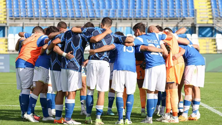 Il Brescia in gruppo - © www.giornaledibrescia.it