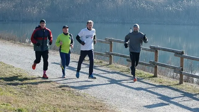 Un allenamento invernale, in compagnia - © www.giornaledibrescia.it
