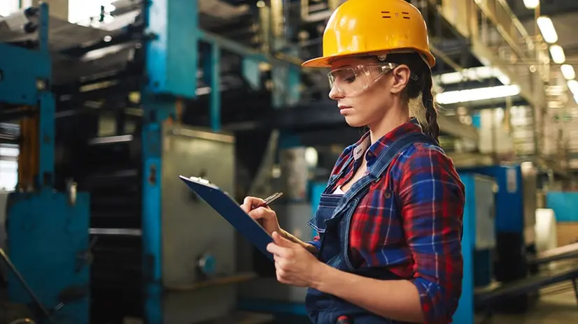 Una donna al lavoro