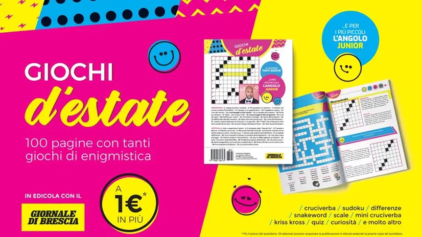 «Giochi d'estate» è in edicola con il Giornale di Brescia - © www.giornaledibrescia.it