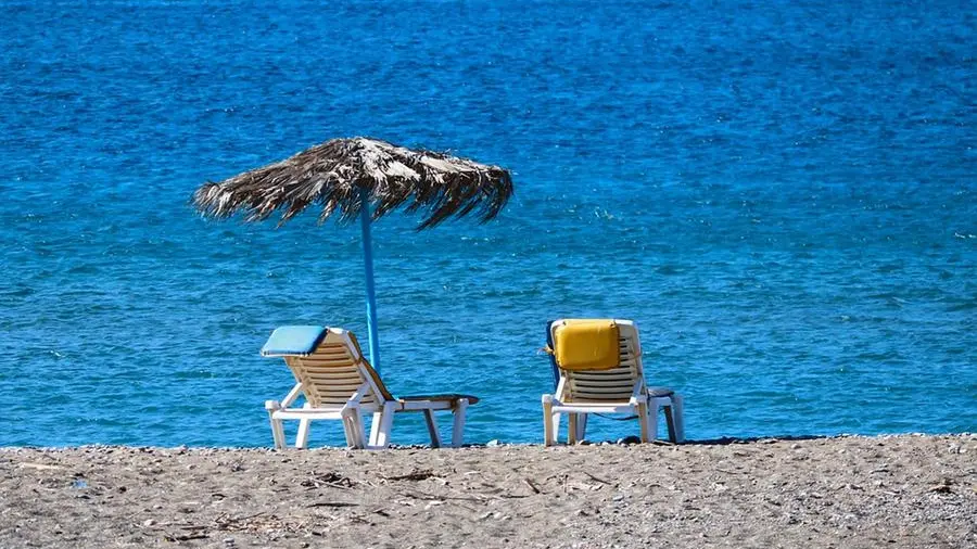 Sdraio in riva al mare