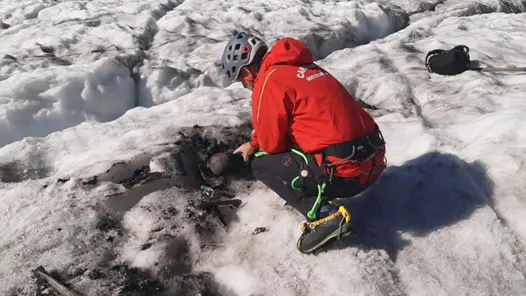 Il ritrovamento del soldato in Adamello