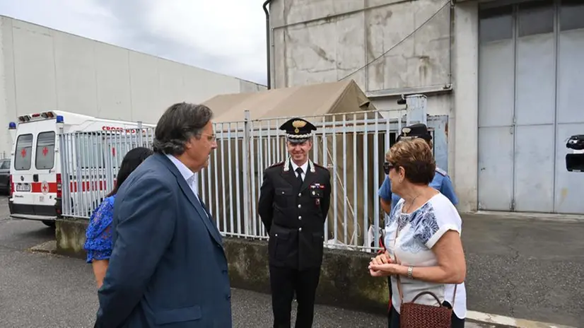 La visita congiunta della prefetta Laganà e del sindaco Alberti al centro di accoglienza di Flero