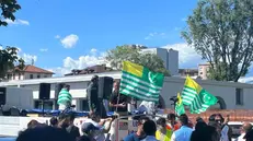 Il corteo di protesta per la libertà del Kashmir in via Corsica