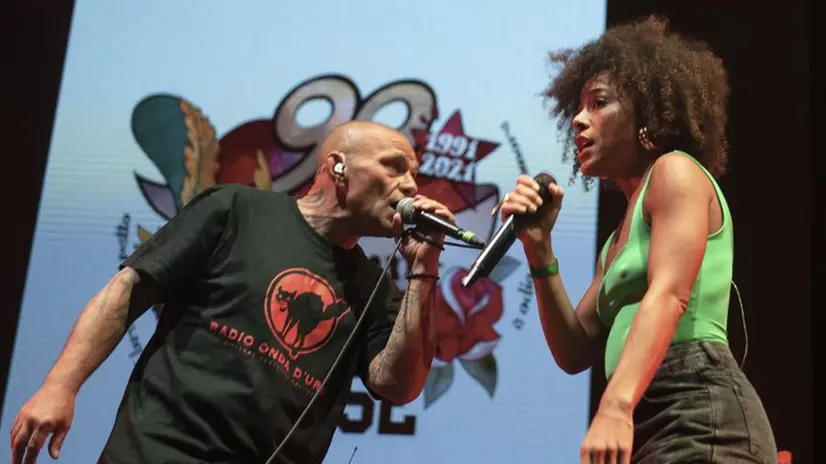 Il concerto dei 99 Posse alla Festa della Radio