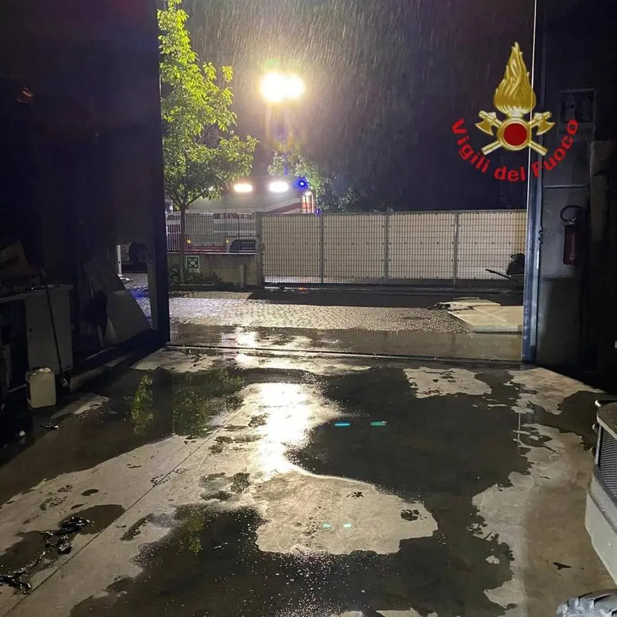 L'intervento dei Vigili del Fuoco in azienda a Calcinato