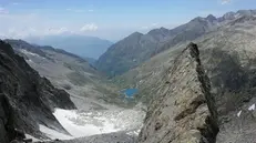 La zona del passo Miller, vicino al rifugio Gnutti