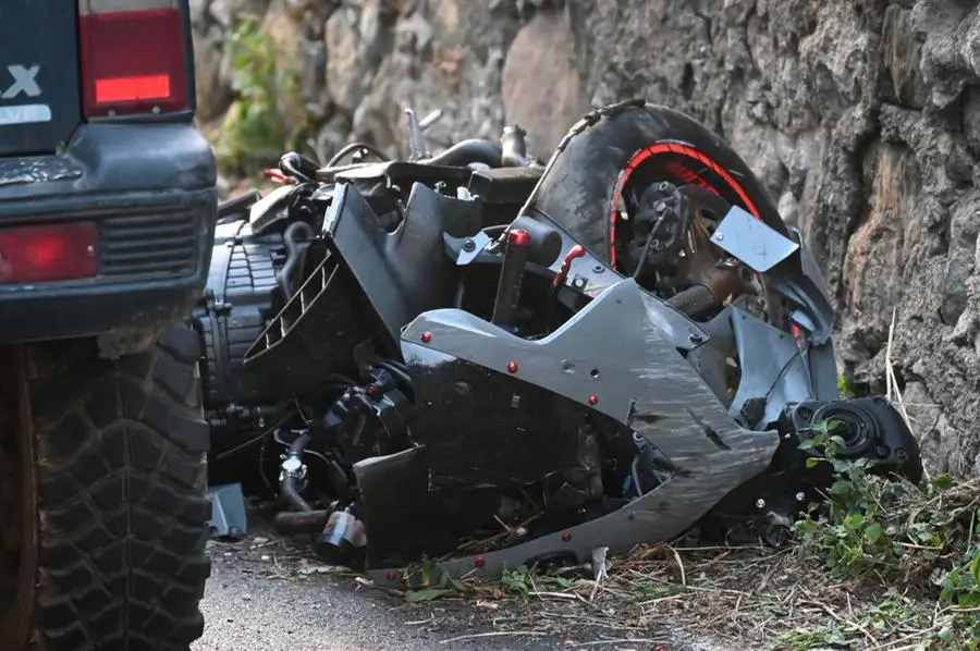 L'auto e la moto dell'incidente a Provaglio d'Iseo il 24 agosto