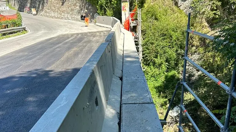 Il ponte sulla sp 88 a Ceto