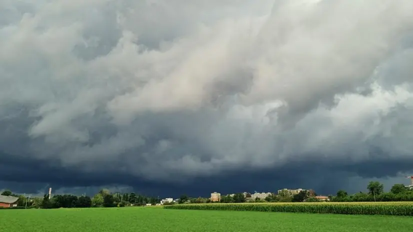 Il cielo turbolento di ieri pomeriggio