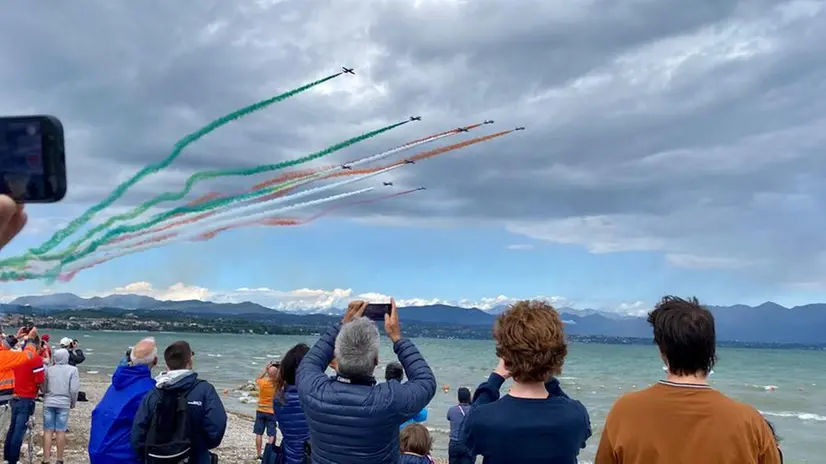 Lo spettacolo dell'Air Show sul Garda