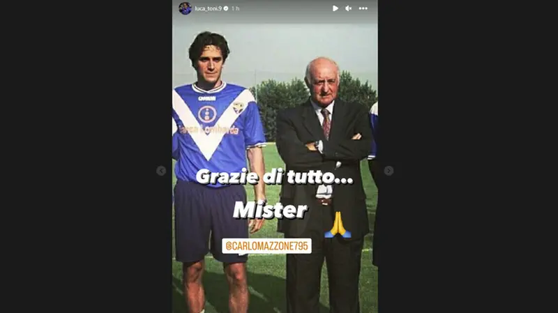 La story pubblicata da Luca Toni