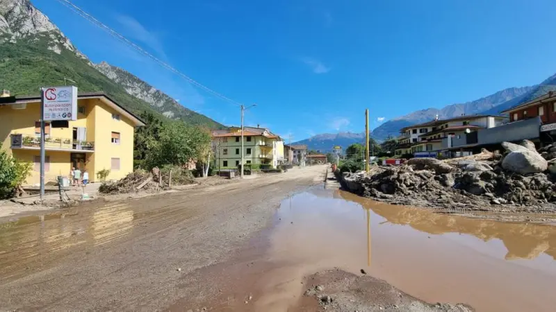 I segni dell'alluvione a Niardo, nel luglio del 2022 - Foto © www.giornaledibrescia.it