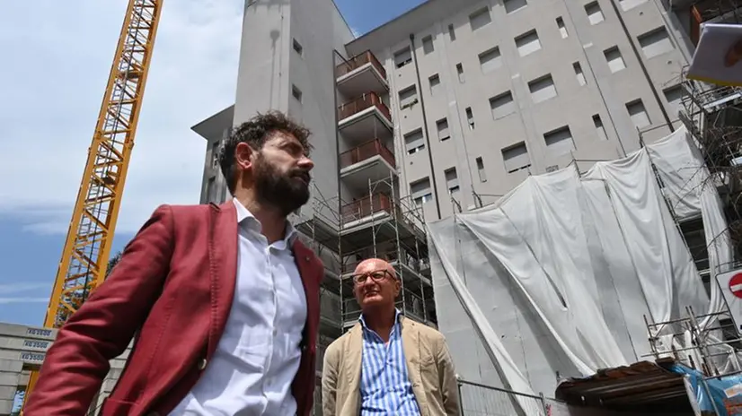 L'assessore regionale alla Casa Paolo Franco a Brescia