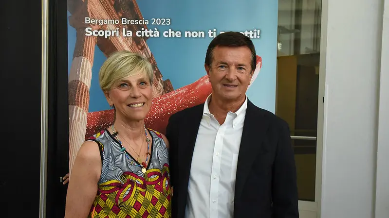 I sindaci Castelletti e Gori alla presentazione dei dati del primo semestre - Foto Comune di Brescia