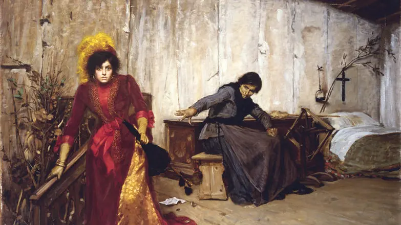 «La maledizione di una madre» di Ponziano Loverini (particolare)