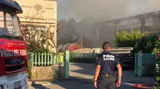 In fiamme la sede del Cipiesse a Rezzato