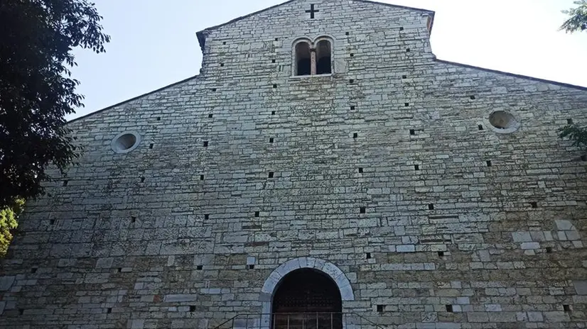 La pieve di San Pancrazio, ora sottoposta a interventi conservativi - © www.giornaledibrescia.it