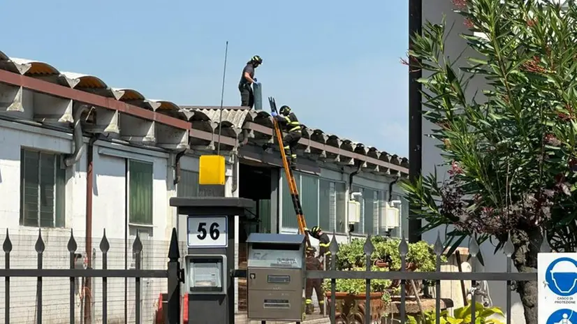 Il luogo dell'infortunio a Carpenedolo