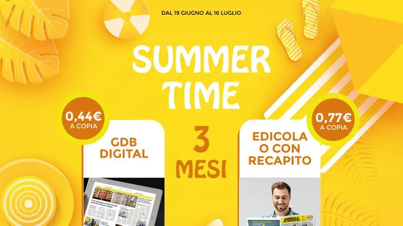 Fino al 16 luglio GdB digital e carta (con ritiro in edicola o consegna a domicilio) sono in promozione
