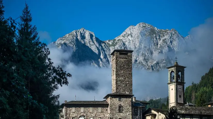 Uno scorcio di Gromo, nell’orobica Val Seriana
